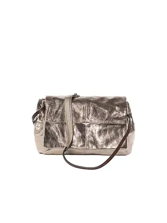 INA KENT | Ledertasche - Umhängetasche EILEEN ED. 1 | silber